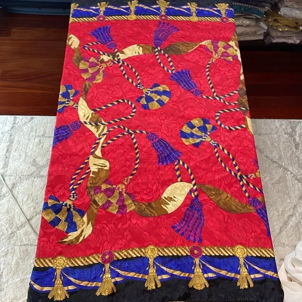 Vintage Liz Claiborne brocade style scarf